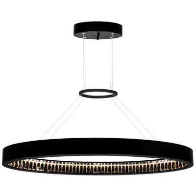 Cwi Lighting Rosalina Integrated Led 42in Matte Black Chandelier