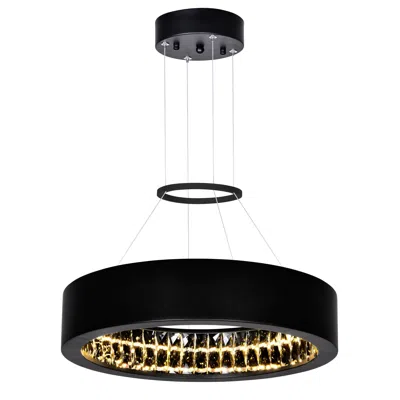 Cwi Lighting Rosalina Led Chandelier With Matte Black Finish