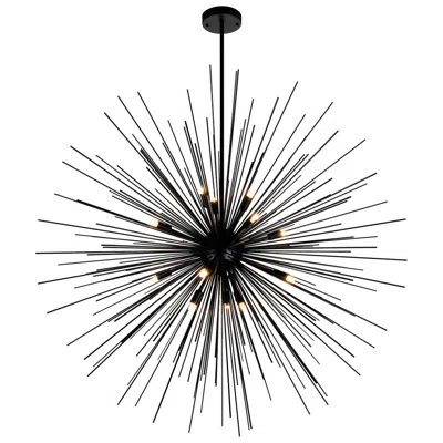 Cwi Lighting Savannah 14 Light 40in Black Chandelier