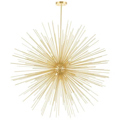 Cwi Lighting Savannah 14 Light 40in Gold Leaf Chandelier