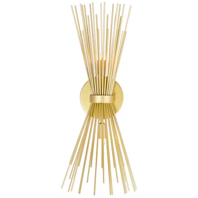 Cwi Lighting Savannah 2 Light 8in Gold Leaf Wall Sconce