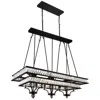 Cwi Lighting Shalia 20 Light Island Chandelier With Black Finish