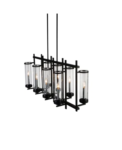 Cwi Lighting Sierra 8 Light Chandelier In Black