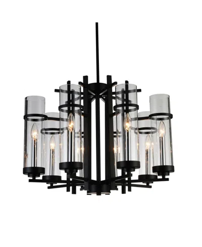 Cwi Lighting Sierra 8 Light Chandelier In Black