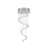 Cwi Lighting Spiral 1 Light Flush Mount With Chrome Finish