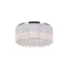 Cwi Lighting Spring Morning 9 Light Drum Shade Flush Mount With Chrome Finish