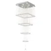 Cwi Lighting Square 8 Light Flush Mount With Chrome Finish