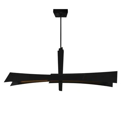 Cwi Lighting Statement / Unique Integrated Led Chandelier – Modern Pendant With Adjustable Color Temperature In Black