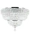 Cwi Lighting Stefania 16 Light Bowl Flush Mount In Chrome