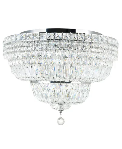 Cwi Lighting Stefania 16 Light Bowl Flush Mount In Chrome
