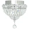 Cwi Lighting Stefania 2 Light Chrome Flush Mount