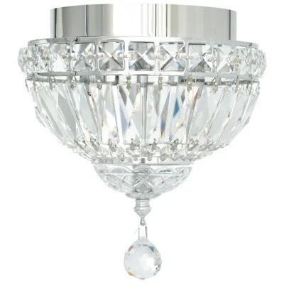 Cwi Lighting Stefania 2 Light Chrome Flush Mount