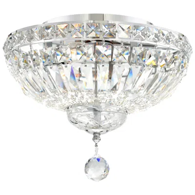 Cwi Lighting Stefania 3 Light Chrome Flush Mount