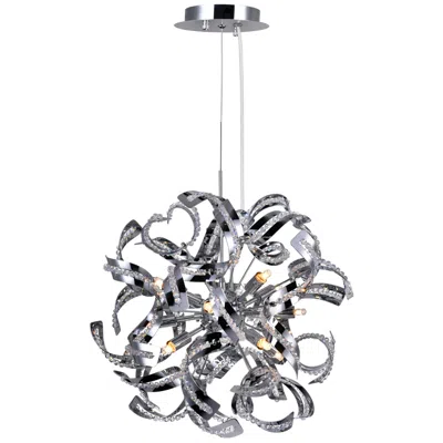 Cwi Lighting Swivel 12 Light 19in Chrome Chandelier