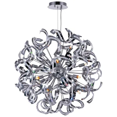 Cwi Lighting Swivel 14 Light 22in Chrome Chandelier