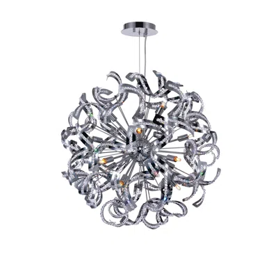 Cwi Lighting Swivel 14 Light Chandelier With Chrome Finish