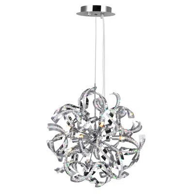 Cwi Lighting Swivel 18 Light Chandelier With Chrome Finish