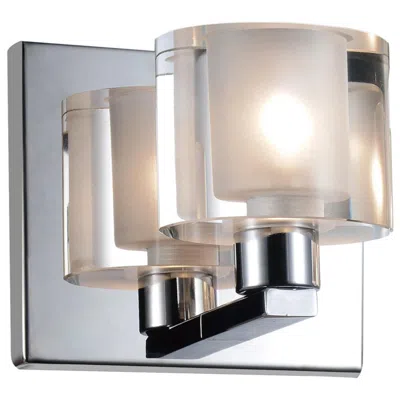 Cwi Lighting Tina 1 Light Chrome Wall Sconce
