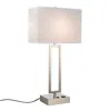 Cwi Lighting Torren 1 Light Table Lamp With Satin Nickel Finish