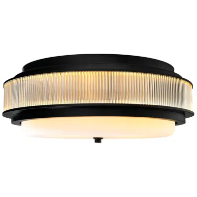 Cwi Lighting Valdivia 5 Light 22in Black Flush Mount