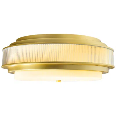 Cwi Lighting Valdivia 5 Light 22in Satin Gold Flush Mount