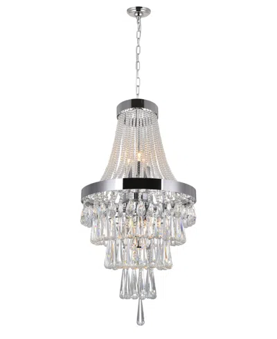 Cwi Lighting Vast 6 Light Chandelier In Black