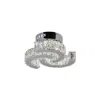 Cwi Lighting Vienna Led Flush Mount With Chrome Finish