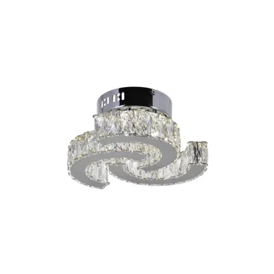 Cwi Lighting Vienna Led Flush Mount With Chrome Finish