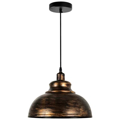 Cwi Lighting Vogel 1 Light Antique Copper Pendant