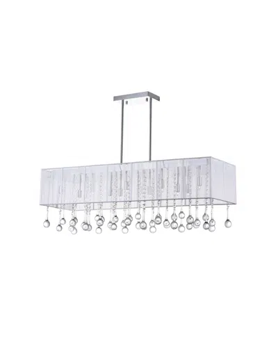 Cwi Lighting Water Drop 14 Light Chandelier In Off-white