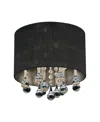 Cwi Lighting Water Drop 4 Light Flush Mount In Chrome