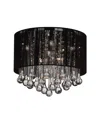 Cwi Lighting Water Drop 6 Light Flush Mount In Chrome