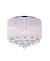 Cwi Lighting Water Drop 6 Light Flush Mount In White