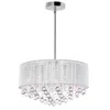 Cwi Lighting Water Drop 9 Light Drum Shade Chandelier With Chrome Finish