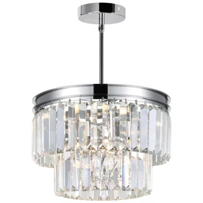 Cwi Lighting Weiss 5 Light 8in Chrome Down Mini Chandelier