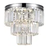 Cwi Lighting Weiss 8 Light Flush Mount With Chrome Finish