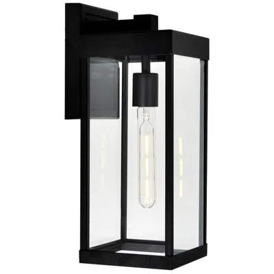 Cwi Lighting Windsor 1 Light Black Outdoor Wall Light