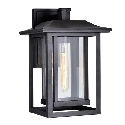 Cwi Lighting Winfield 1 Light Black Outdoor Wall Light