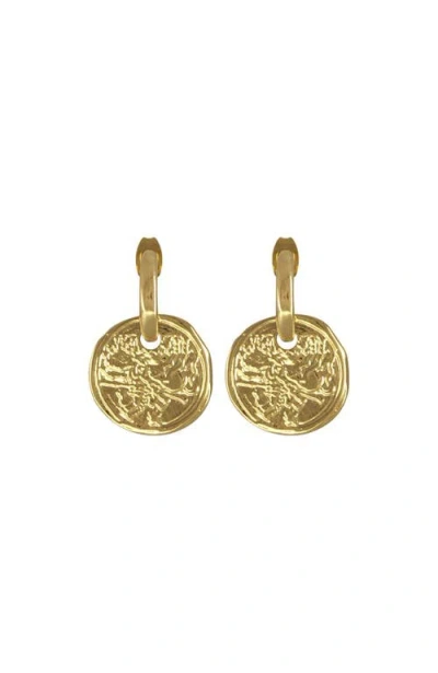 Cxc Acropolis Coin Hoop Earrings In Gold