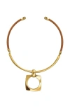 Cxc Aldaba Choker In Metallic