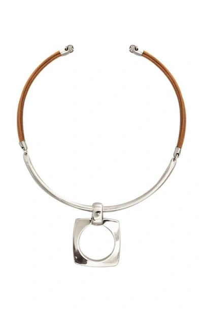 Cxc Aldaba Choker In Silver