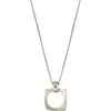 Cxc Aldaba Necklace In Metallic