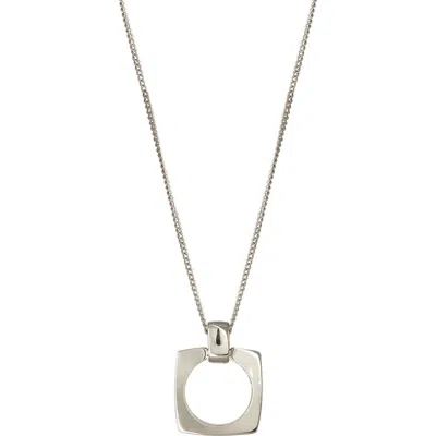 Cxc Aldaba Necklace In Silver