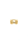 Cxc Dc Stirrup Ring In Gold