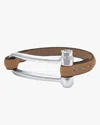 Cxc Koa Shackle Bracelet In Brown