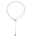 Cxc Key Sliding Necklace In Metallic
