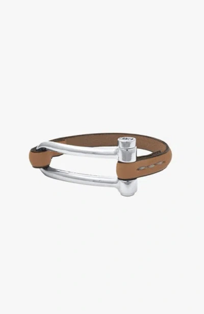 Cxc Koa Shackle Bracelet In Silver
