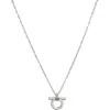 Cxc Mini Omega Necklace In Metallic