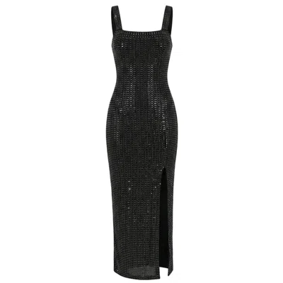 Cy Boutique Women's Multi Diamond Sequin Maxi Dress In Black