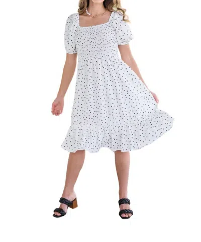 Cy Fashion Sunday Market Dress In White/black In Multi